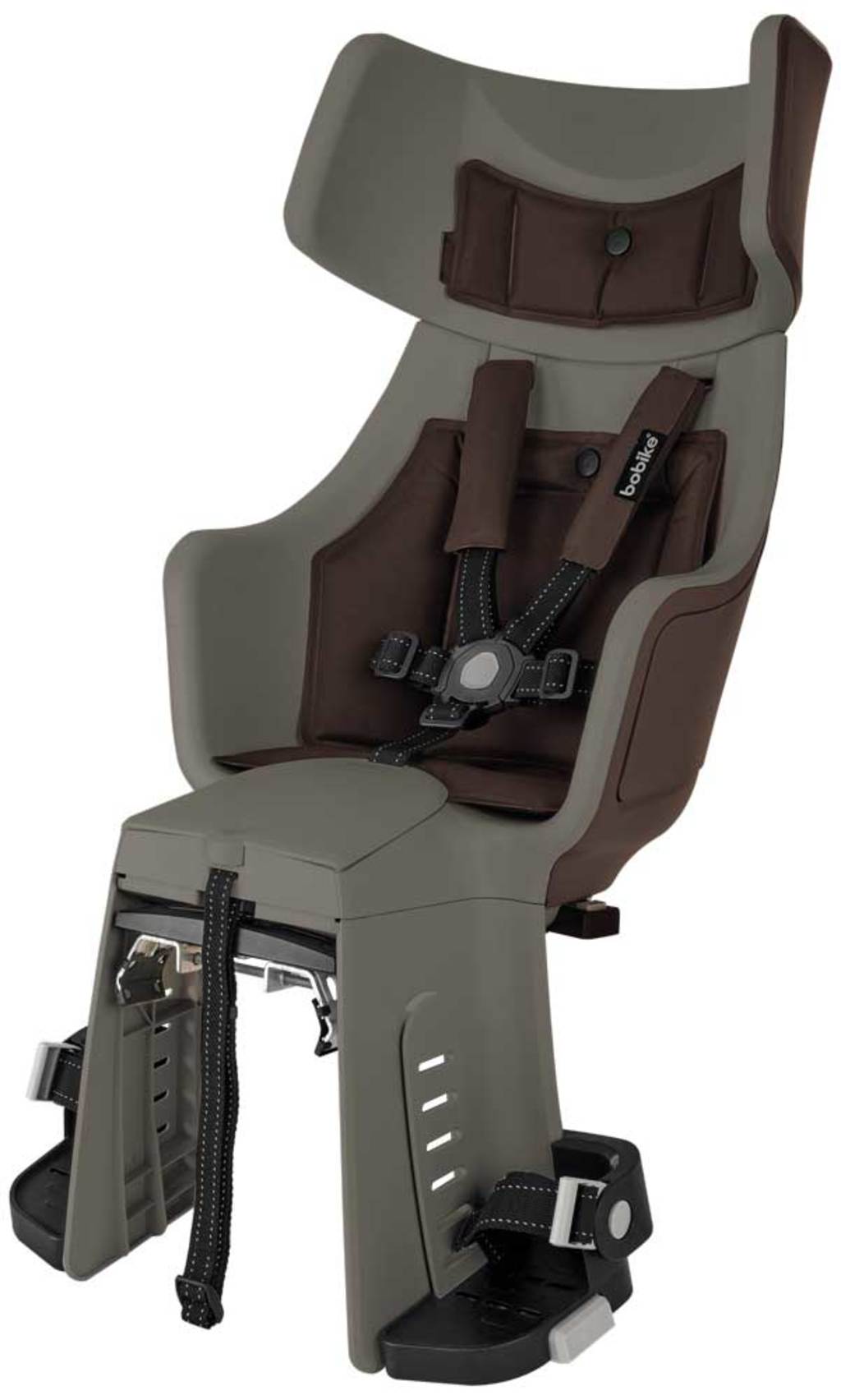 Achterzitje Bobike Exclusive Tour Plus Led - Dragerbevestiging Toffee Brown Achterzitje Bobike Exclusive Tour Plus Led - Dragerbevestiging Toffee Brown